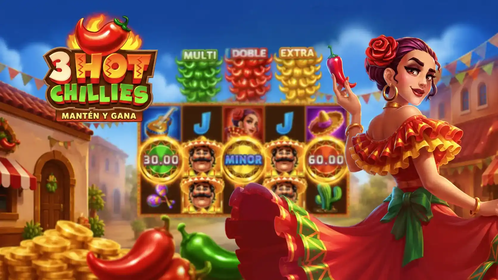 3 Hot Chillies Slot Games: análisis y bonus Hold & Win