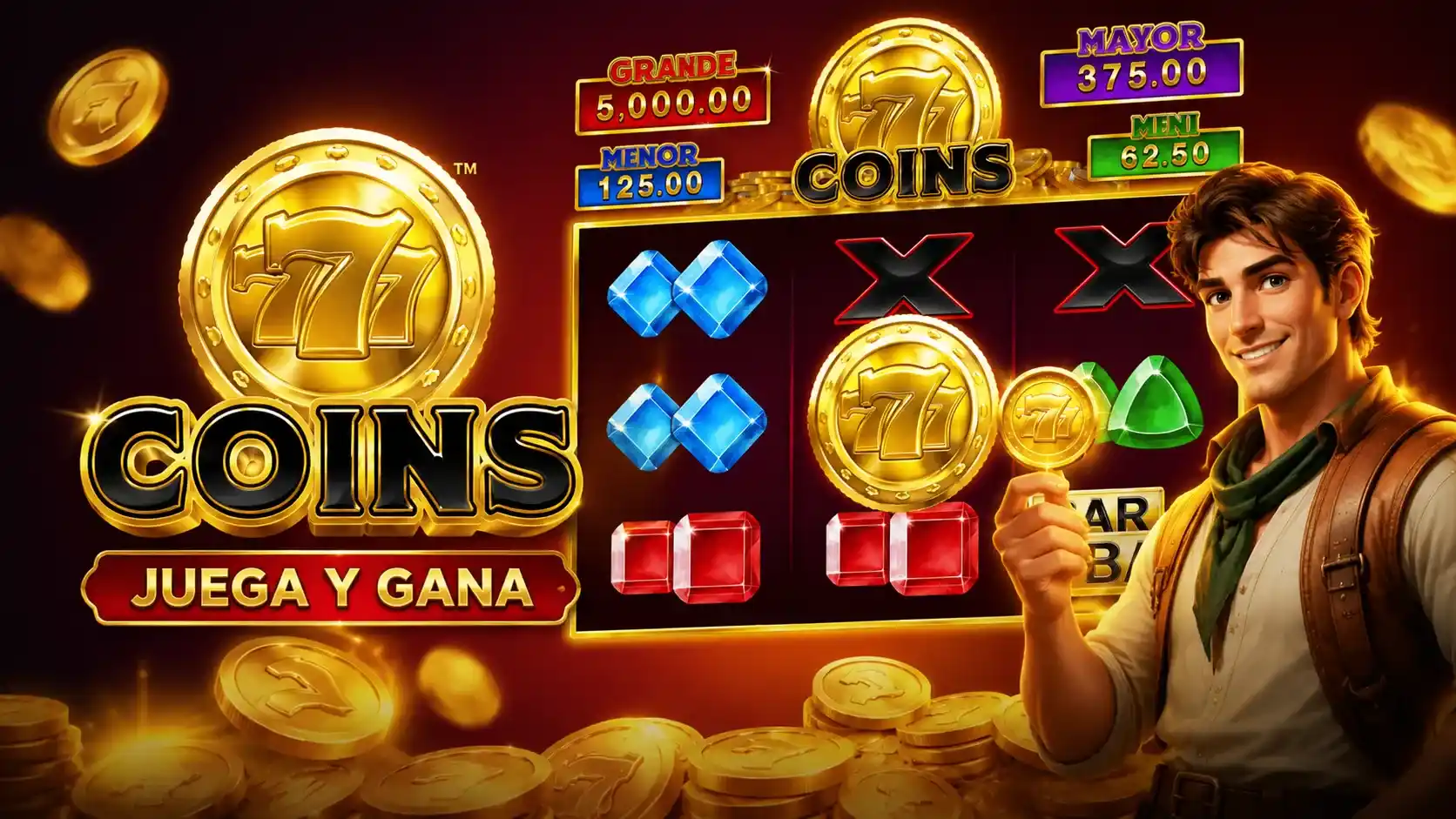 777 Coins Slot Games: RTP, mecánica y juego demo