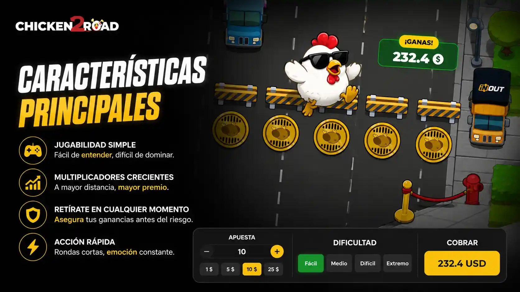 Características principales del juego