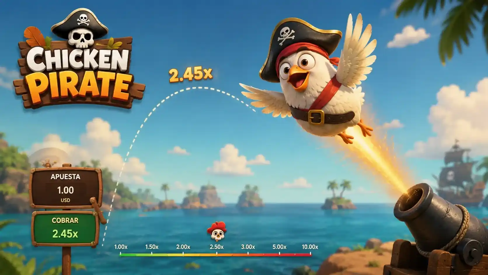 Chicken Pirate Crash Game: guía, mecánicas y demo