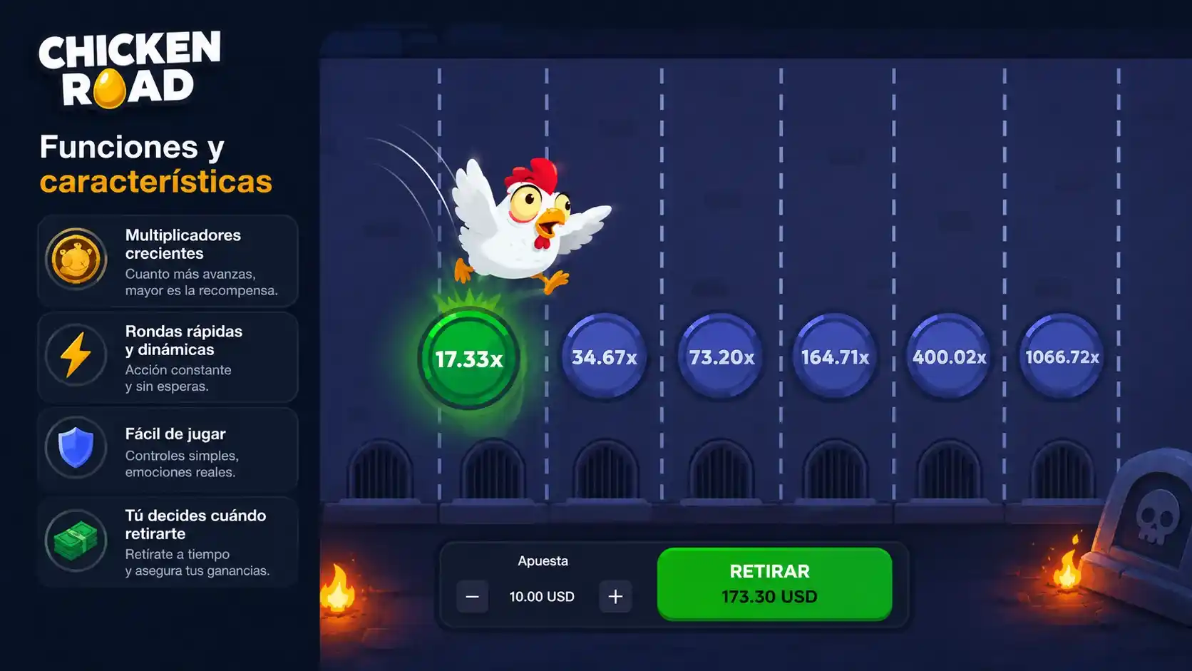 Funciones y características del juego