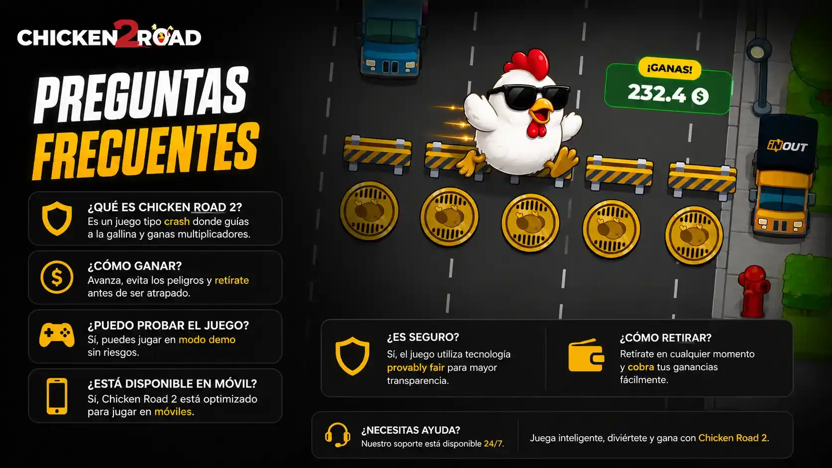 Preguntas frecuentes sobre Chicken Road 2