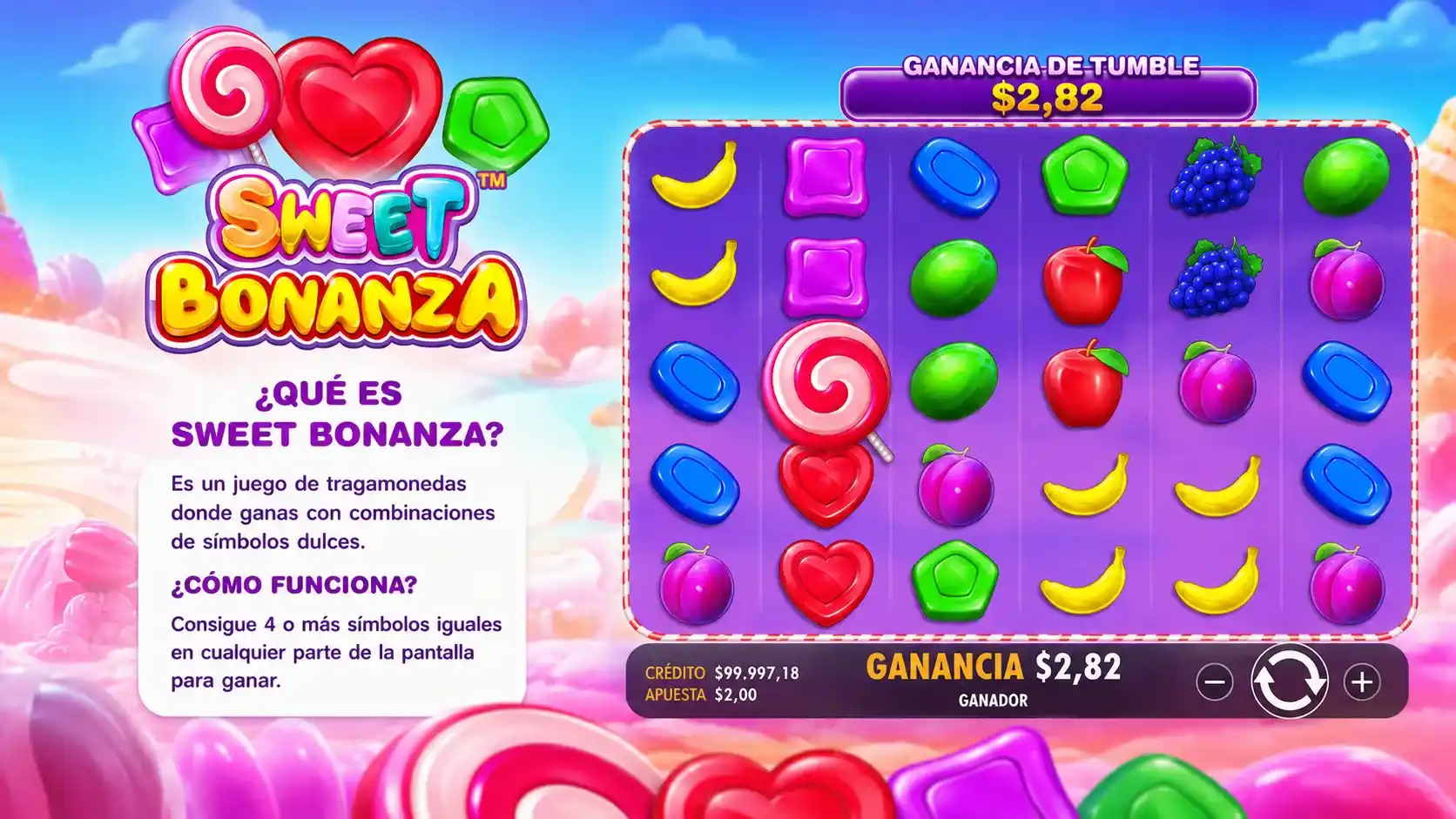 Qué es Sweet Bonanza y cómo funciona